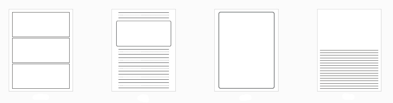 Activity Book blank page examples