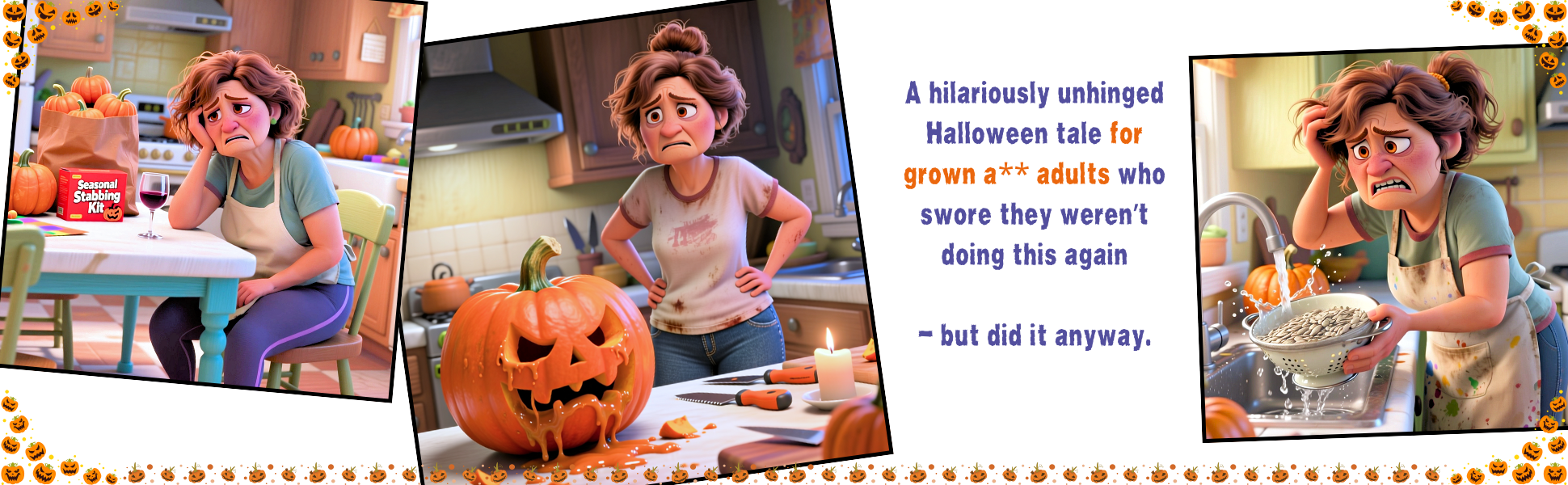 Carve The Damn Pumpkin Funny Adult Halloween Book info