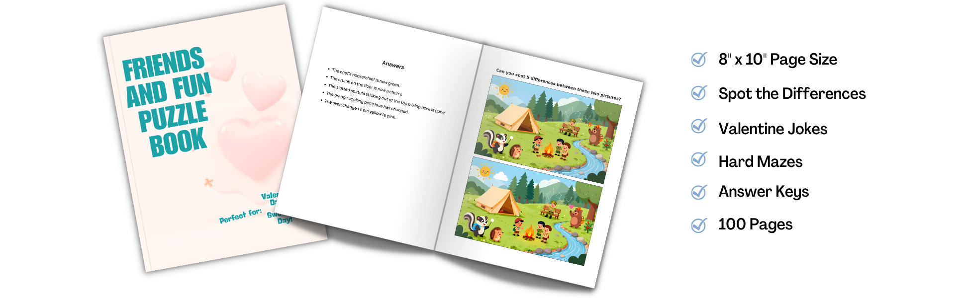 Kids Hearts Activity Book Details