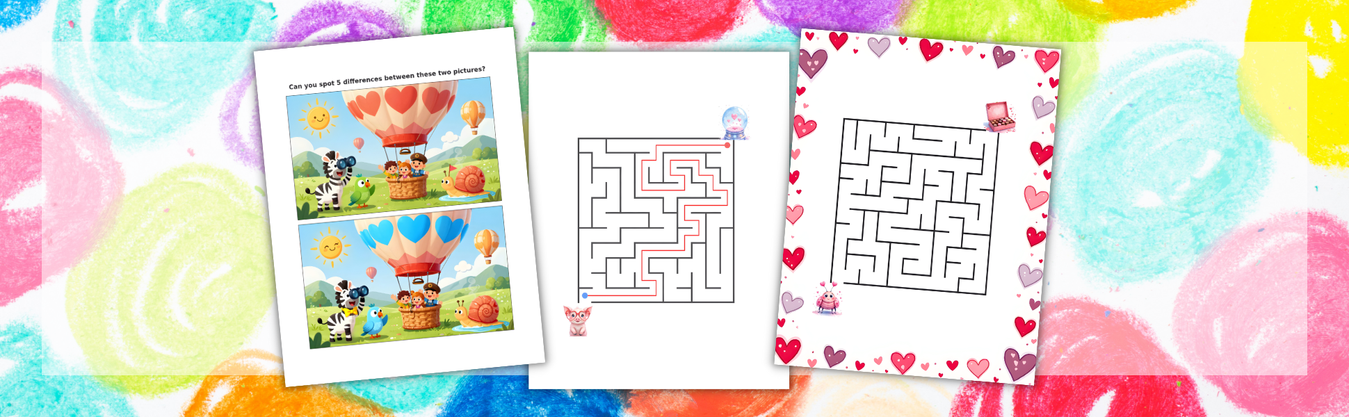 Kids Hearts Activity Book Interior Sample Pages