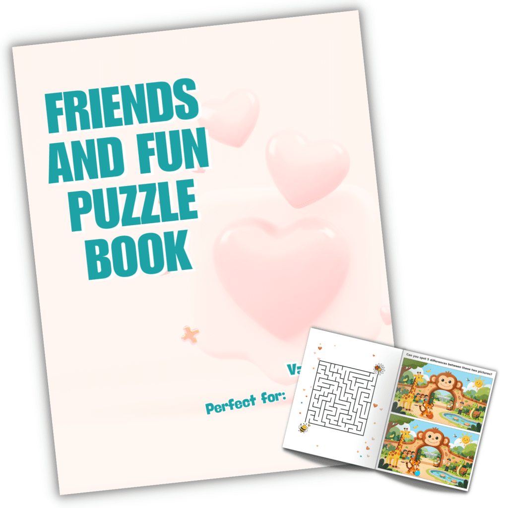 Kids Hearts Activity Book Front Cover