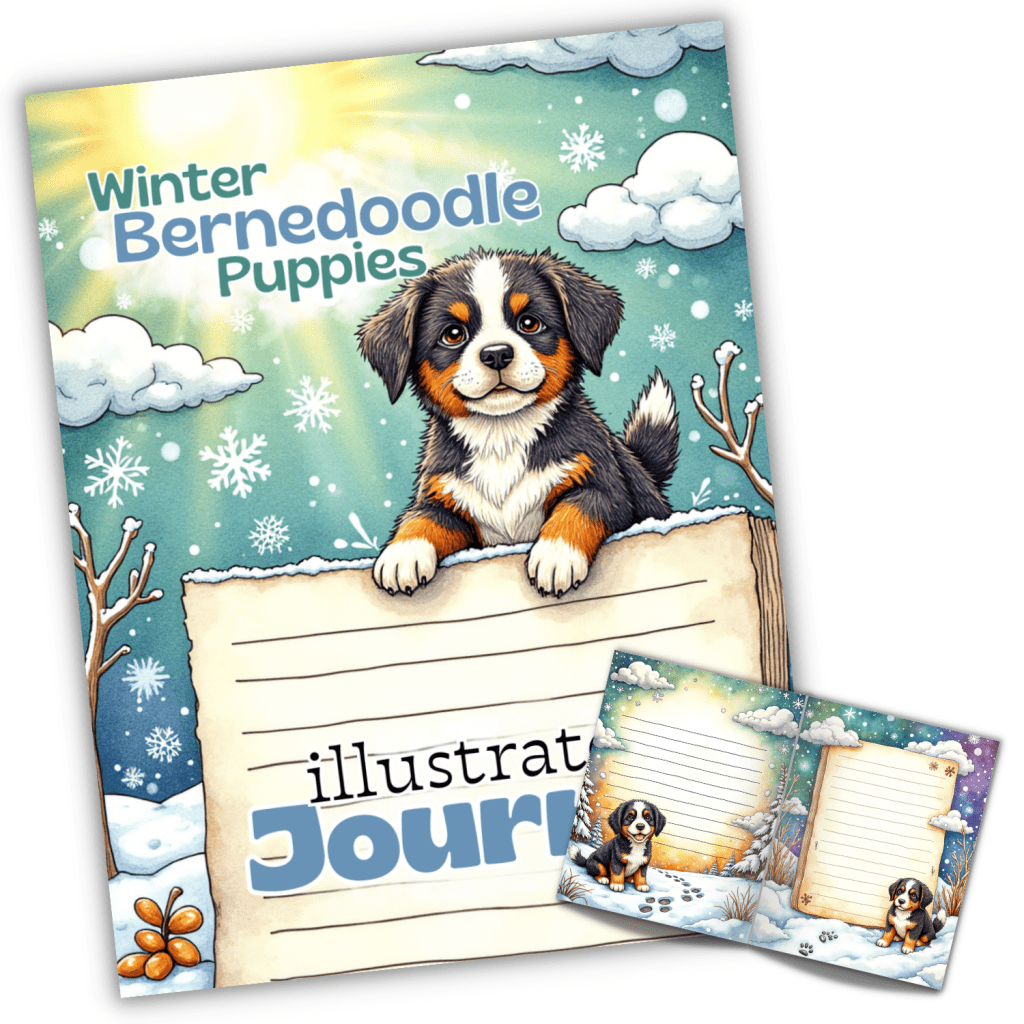 Winter Bernedoodles Full Color Book Cover